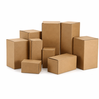 Boîte personnalisée en carton ondulé à fond à verrouillage automatique pour pièces de quincaillerie, sans colle, écologique, biodégradable, réutilisable, OEM, ODM, vente en gros