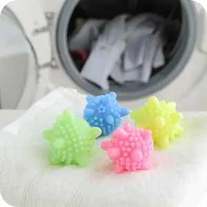 Bolas de lavanderia coloridas, mini bola mágica de lavanderia colorida, descontaminação e anti-entalhe, nó, dropshipping