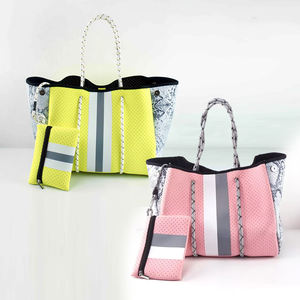 Bolso <span class=keywords><strong>de</strong></span> playa <span class=keywords><strong>de</strong></span> diseño personalizado a la moda <span class=keywords><strong>de</strong></span> neopreno, bolso <span class=keywords><strong>de</strong></span> mano impermeable <span class=keywords><strong>de</strong></span> neopreno para playa <span class=keywords><strong>de</strong></span> verano, bolso <span class=keywords><strong>de</strong></span> compras para mamá, monedero <span class=keywords><strong>de</strong></span> <span class=keywords><strong>fin</strong></span> <span class=keywords><strong>de</strong></span> <span class=keywords><strong>semana</strong></span> - Product Image 1