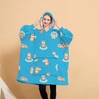 Vente en gros d'usine, couverture à capuche en polaire sherpa surdimensionnée, couverture à capuche en polaire sherpa surdimensionnée et moelleuse pour l'hiver, pour adultes