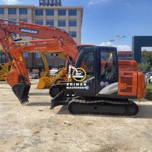 Miniexcavadora Usada Hitachi ZX60 con Cortador de Empuje, Modelos Populares en Venta, Miniexcavadora de Segunda Mano ZX60 ZX70 ZX75 ZX120 ZX130 - Product Image 4