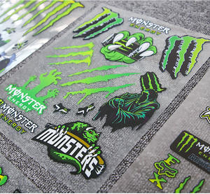 מותאם אישית עמיד למים pvc אופנוע קסדה מדבקה רכב חשמלי גוף גאות מדבקת שריטות - Product Image 1