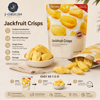 Jackfruit Chips 90% Jackfruit Echt Fruit Snack Klaar om te eten Gedroogde Fruitchips 30g/zak Leverancier Groothandel OEM Private Label