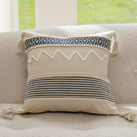 Housse de coussin personnalisée en coton et polyester de style marocain, jacquard, de haute qualité, décorative, taie d'oreiller bohème, housse de coussin décorative