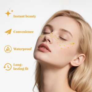 GP частный логотип лицо блестящие веснушки Татуировки Временный макияж патчи милые сверкающие блестящие веснушки наклейки для женщин детей - Product Image 6