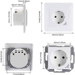 ZB-EU86 Tuya Zigbee สวิตช์ไฟติดผนังอัจฉริยะ ปลั๊กไฟแบบถอดได้ ควบคุมผ่านแอพไร้สาย สวิตช์ปลั๊กไฟแบบ EU รองรับ Alexa และ Google Home - Product Image 3