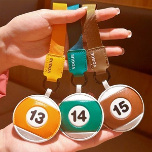Nuevo Llavero de Piel Sintética PU 2026, de Gran Venta, Accesorios para Bolsos de Ropa Deportiva para Caballero, Llaveros Colgantes de Billar con Números de la Suerte 1-15 - Product Image 4