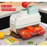 Multifunctionele automatische snijmachine, golvende chips snijder, aardappel, citroen, wortel snijder