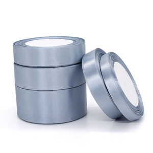 Beihai Satin Ribbon 1 Cm 2 Cm 2.5 Cm 4 Cm Smoky Blue Gift Wrapping Wedding Decorations - Product Image 4