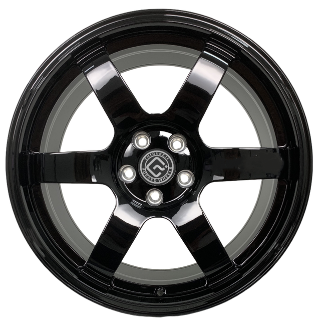 Factory Direct Custom Forged Wheels Size 18 19 20 21 22 Inch  Bright Black Fully Painted Precision Milled Lettering