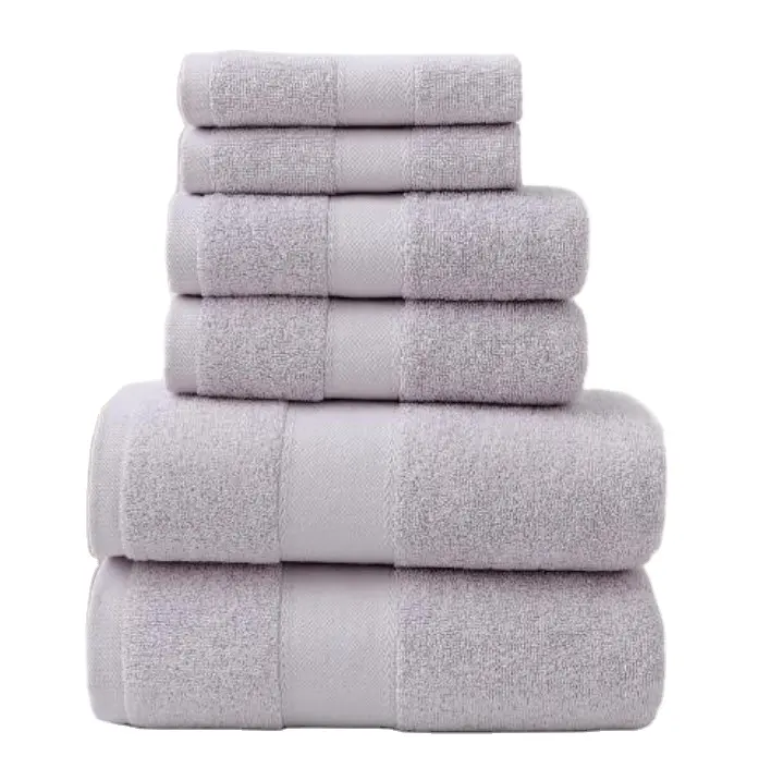 منشفة حمام قطنية 100% لينة ممتصة للكبار أطقم حمامات للمنزل أو الفندق