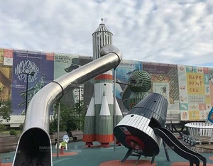 <span class=keywords><strong>Toboggan</strong></span> multifonctionnel en acier inoxydable pour enfants et adultes, idéal pour les jardins, les établissements scolaires, les résidences, les écoles publiques et les aéroports - Product Image 5