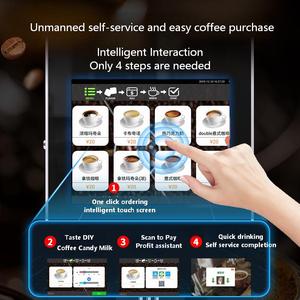 Distributore Automatico di Caffè <span class=keywords><strong>da</strong></span> Tavolo Commerciale, Macchina per Espresso e Latte con Grande Schermo Touch, OEM ODM - Product Image 2