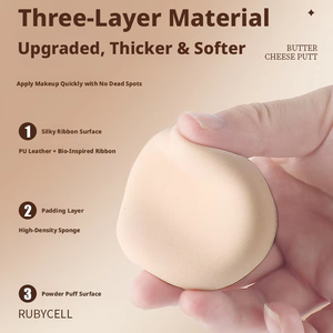 Esponja de Maquillaje XL Súper Suave y Gruesa en <span class=keywords><strong>Forma</strong></span> de Gota, de Doble Uso (Seco y Húmedo), No Absorbente, para Polvo Suelto y Base de Maquillaje - Product Image 4