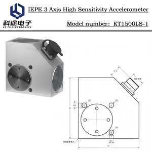 Accéléromètre triaxial piézoélectrique IEPE, capteur de mouvement, transmetteur ICP, transducteur pour la surveillance des vibrations, mesure des chocs - Product Image 4
