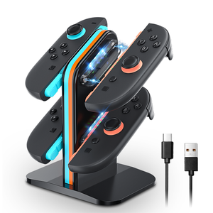 4 Trong <span class=keywords><strong>1</strong></span> Từ Tính Sạc Dock Khe Cắm Trò Chơi Giao Diện Điều Khiển Chuyển Đổi Điều Khiển Lưu Trữ Đứng Cho Switch2 Trái Phải Điều Khiển Sạc Dock - Product Image 5