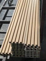 Paneles Decorativos de Pared WPC, Revestimientos de Pared de Madera Compuesta Resistentes al Agua para Interiores, Precio de Fábrica