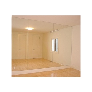 Modern Design Large Size Aluminum <b>Silver</b> Glass <b>Mirror</b> Sheets for Gym Wall Dancing Room Glass <b>Mirrors</b> - Product Image 4