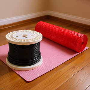 Sistema de Calefacción Radiante para el Hogar, Tapete de Calefacción por Suelo Radiante de 120 Pies Cuadrados con Alarma, Modelo D0100XUTXMA - Product Image 2