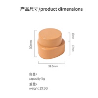 Pot de vernis à ongles mini triangulaire 5g, dernier design, avec capuchon rond, vide, pour emballage de gel de construction et gel UV