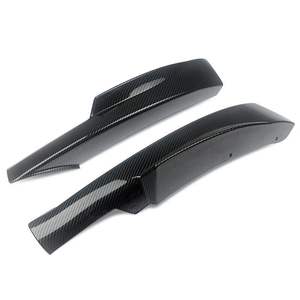 Divisor de labio delantero con textura de carbono en negro brillante ABS para BMW Serie 3 M Sport 2009-2012 - Product Image 1