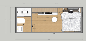 Casa Container Modulare Economica da 20 Piedi, Lunga Durata, Cabina Ecologica per Vivere All'Aperto - Product Image 5