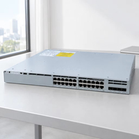 Switch Jaringan 3 Lapis Seri C9300L 24 Port POE Gigabit Port Baru C9300L-24P-4G-E C9300L-24P-4G-A C9300L-24P-4X-E C9300L-24P-4X-A