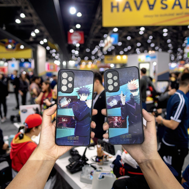 Cartoon Animation3D Flip Lenticular Jujutsu Kaisen PET Phone Case for iPhone 11 12 13 14 15 16 XR XS Pro Max in OPP Bag