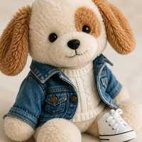 Peluche personnalisée avec design sur mesure pour cadeaux, promotion de marque, objets de collection