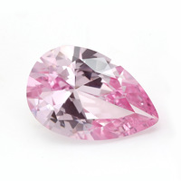 Pierres précieuses en vrac de Morganite et Saphir Bleu en forme de poire AAA+, de haute qualité, cultivées en laboratoire, polies, colorées, pour la fabrication de bijoux DIY
