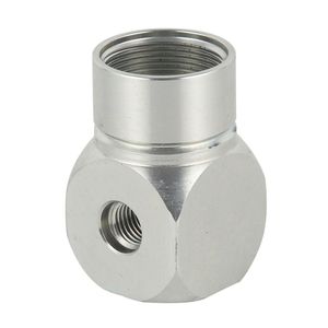 Raccord hydraulique coudé en aluminium à filetage femelle pour équipement industriel - Product Image 2