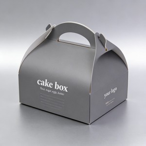 Caja de Papel Biodegradable y Reciclable de Grado Alimenticio, Económica, con Asa, <span class=keywords><strong>para</strong></span> Empacar Pasteles, Galletas, Bizcochos y Donuts - Product Image 1