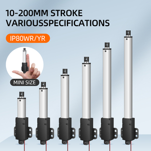 DC6V petit actionneur linéaire 3000 tr/min pour armoires ouvre-fenêtre robotique Max Force 200N 20KG 44.09LBS support sans <span class=keywords><strong>moteur</strong></span> inclus - Product Image 5