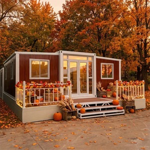 บ้านคอนเทนเนอร์แบบขยายได้สองปีก ขนาด 20 ฟุต 40 ฟุต พับเก็บได้ เคลื่อนย้ายได้ ห้องคอนเทนเนอร์เคลื่อนที่ ห้องพักแบบขยายได้สองปีก - Product Image 1