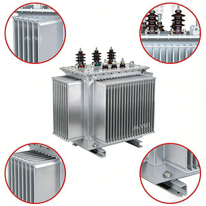 Transformador de Electricidad Trifásico de Alta Tensión con Inmersión en Aceite, Bobina de Doble Enrollamiento, Bobinado de Cobre, Voltajes de Salida - Product Image 1