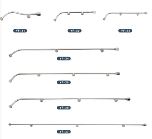 Hogedruk Tuinslang Sproeiselnevel Met Drie Mondstukken Tuinslang Spuit Sproeikop Roestvrijstalen Sproeistang - Product Image 2