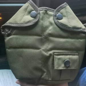 DF24 OD green 1L 1.2L water bottle <b>bag</b> with <b>molle</b> clips customized, - Product Image 1