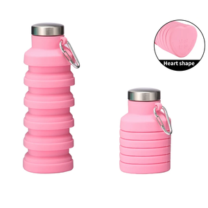 Vaso de Agua Plegable de Bajo Precio, Botella de Agua Deportiva Portátil de Silicona, Botella de Agua Plegable de Silicona - Product Image 4