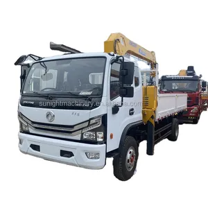 Dongfeng 4x2 5 Tonnen LKW-Krane Rechtslenker LKW-Kran 4 Räder PS Tonnen