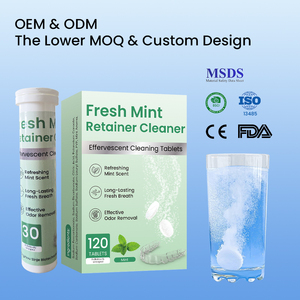 Tabletas Limpiadoras de Dentaduras Postizas de Marca Privada al por Mayor, Empaque Personalizado OEM, <span class=keywords><strong>Precio</strong></span> de Fábrica - Product Image 2