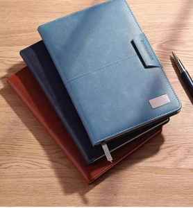 Ensemble de carnets magnétiques en cuir PU imprimé sur mesure, format A5, reliure cousue, couverture en papier de haute qualité, journal, agenda pour le bureau et l'école - Product Image 4