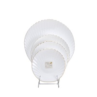 <strong>Top</strong> <strong>Selling</strong> Factory White Tableware Opal glassware Glass Plate Dishes Opalware Dinnerware Sets White Glass Bowls Soup Plates