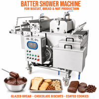 Machine automatique d'application de pâte avec système de circulation pour la ligne de traitement de la panification des aliments frits