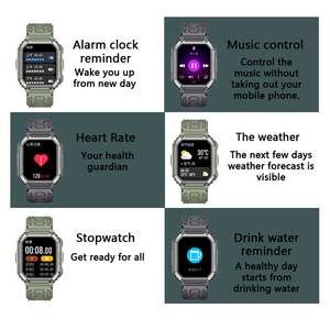 C20S Herren Smartwatch OLED Große Batterie Musikwiedergabe Fitness-Tracker BT Anruffunktion IOS Android Sport-Smartwatch für Neues IOS - Product Image 5