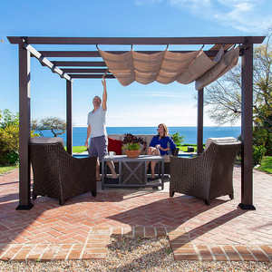 Auvent <span class=keywords><strong>de</strong></span> toit coulissant Portable, Pergola en Aluminium, vergers avec auvent automatique - Product Image 5