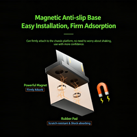 Support de carte graphique ARGB 5V adressable, support vertical réglable en aluminium pour boîtier PC, anti-affaissement