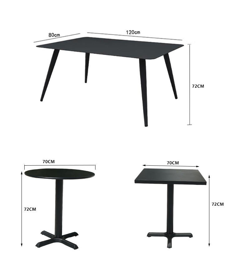 Black table