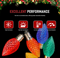Guirlandes lumineuses de Noël C7 LED à intensité variable, résistantes aux chocs, pour usage commercial