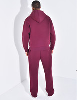 Ensemble de survêtement pour homme TN, coupe ample, tissu de plongée, uni, sweat à capuche zippé et pantalon droit