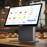 Sistem POS Layar Sentuh 15,6 Inci Grosir, Mesin POS All-in-One untuk Kedai Kopi